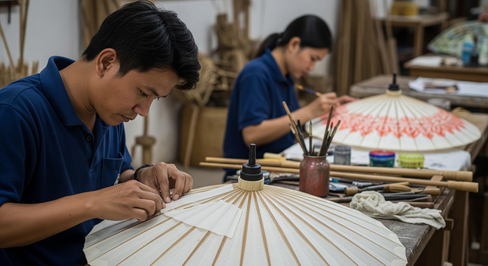 วัสดุและอุปกรณ์ในการทำร่มบ่อสร้าง