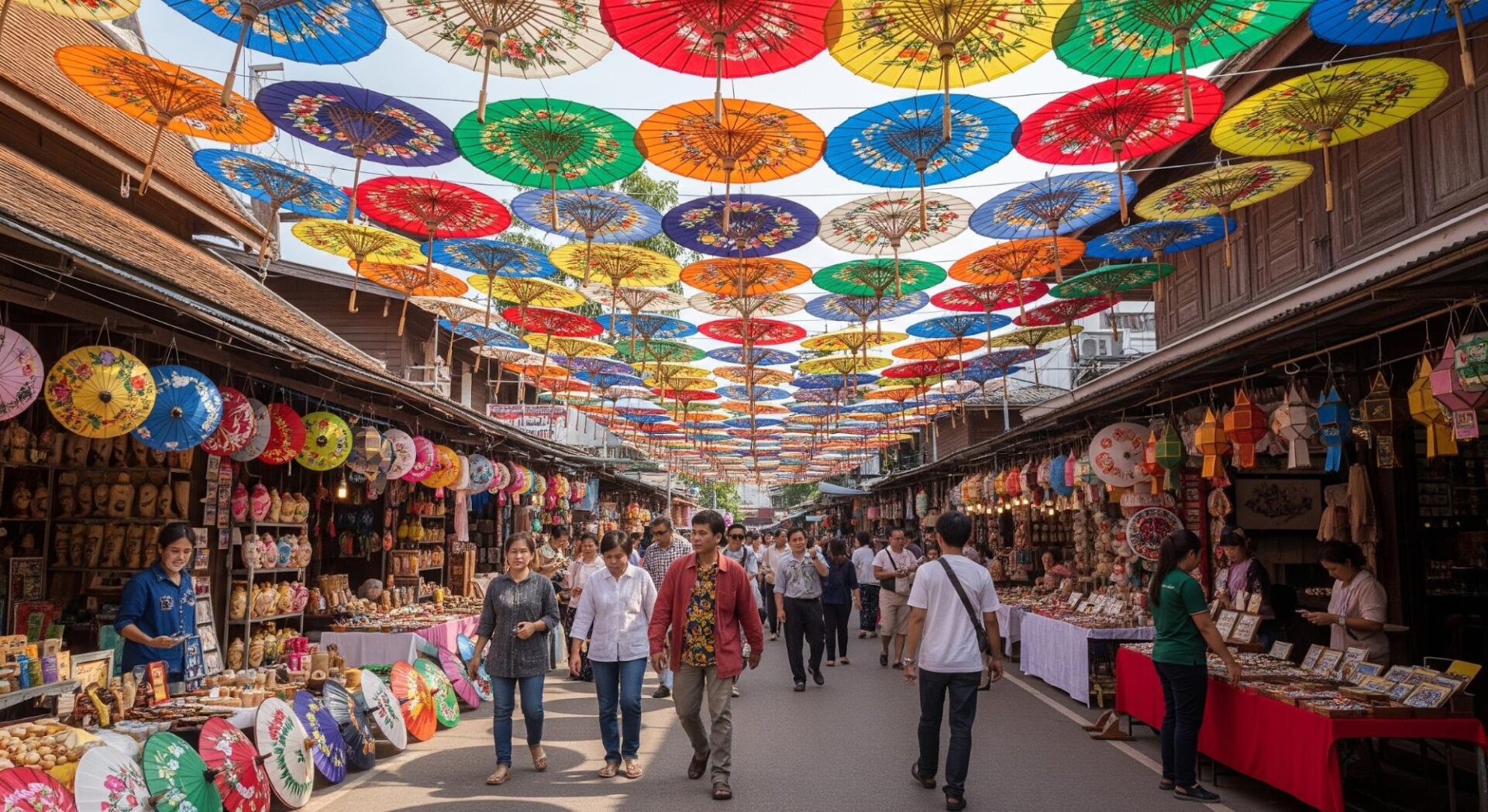 เอกลักษณ์ที่โดดเด่นของร่มบ่อสร้าง