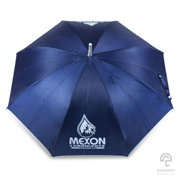 ร่มพรีเมี่ยม ตอนเดียว สีส้ม 22 นิ้ว โลโก้ MEXON