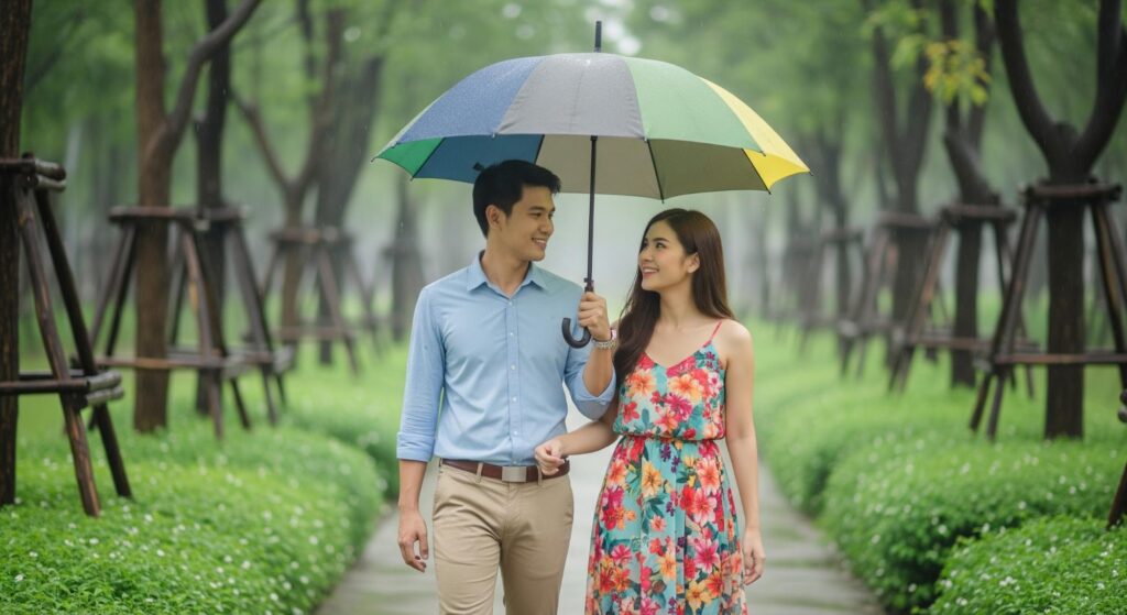 เพลงสากลที่มี ร่ม เป็นองค์ประกอบสำคัญ