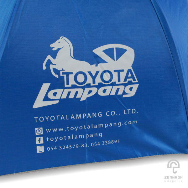 ร่มพับ 2 ตอน 22 นิ้ว โลโก้ Toyota Lamprang