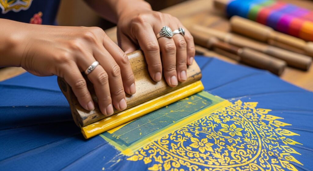 เทคนิคการสกรีนร่มที่นิยมใช้