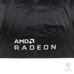 ร่มพรีเมี่ยม แบบพับ 2 ตอน 22 นิ้ว โลโก้ AMD Radeon