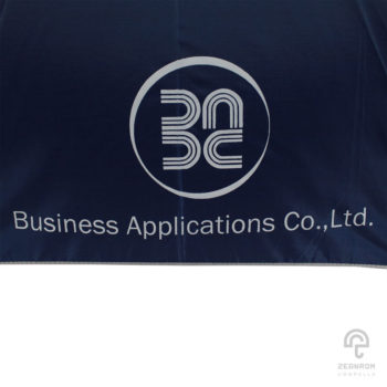 ร่มพรีเมี่ยม ตอนเดียว สีม่วง 24 นิ้ว โลโก้ Business Applications Co.,Ltd.