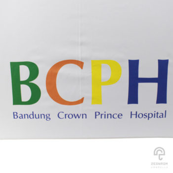 ร่มพรีเมี่ยมกอล์ฟ 30 นิ้ว 2 ชั้น โลโก้ Bandung Crown Prince Hospital