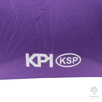 ร่มพรีเมี่ยม แบบกลับด้าน สีน้ำเงิน 24 นิ้ว โลโก้ KPI KSP