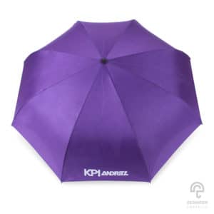 ร่มพรีเมี่ยม แบบกลับด้าน สีน้ำเงิน 24 นิ้ว โลโก้ KPI KSP