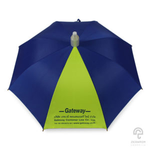 ร่มพรีเมี่ยม แบบปอกถ้วย 24 นิ้ว สกีนโลโก้ Gateway