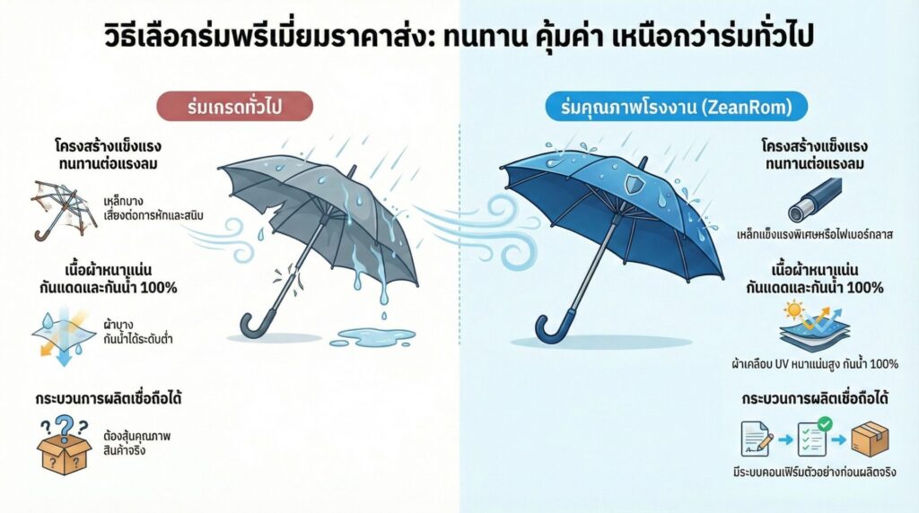 เคล็ดลับการครอบครองร่มคุณภาพสูงในราคาส่งที่ใครก็เอื้อมถึง1