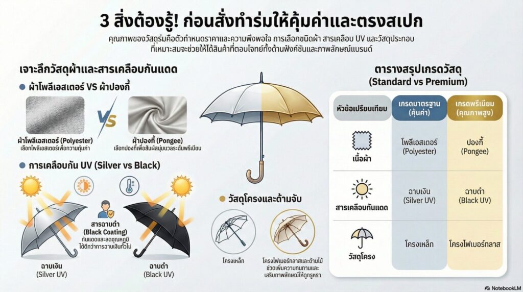 3.สเปกและวัสดุที่ต้องรู้ก่อนสั่ง