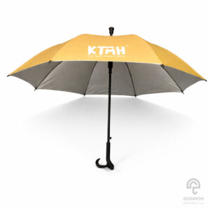 ร่มพรีเมี่ยม แบบไม้เท้า 24 นิ้ว สีเทา โลโก้ KTMH