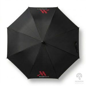ร่มพรีเมี่ยม สีดำ 30 นิ้ว โลโก้ MARRIOT