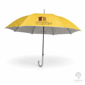 ร่มพรีเมี่ยม สีเหลือง-แดง ขนาด 24 นิ้ว โลโก้ ก.วัฒนาพานิช
