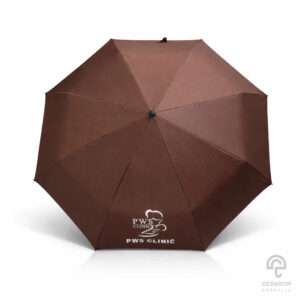 ร่มพรี่เมี่ยม แบบพับ 3 ตอน โลโก้ PMS Clinic