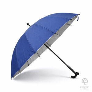 ร่มด้ามไม้เท้า สีน้ำเงิน 24 นิ้ว(16 ก้าน)